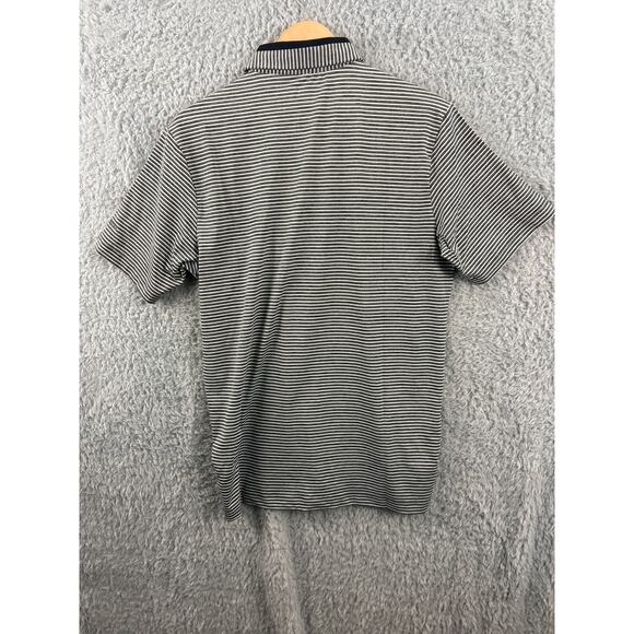 NWT Charlotte Hornets Columbia Polo Shirt Men’s Medium Gray Stripe Omni-Wick - Picture 7 of 10